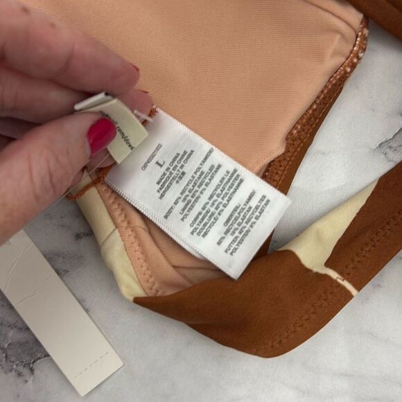 Madewell Madewell Second Wave Tie-Back Bikini Top in Shape Series L NWT - Picture 6 of 6